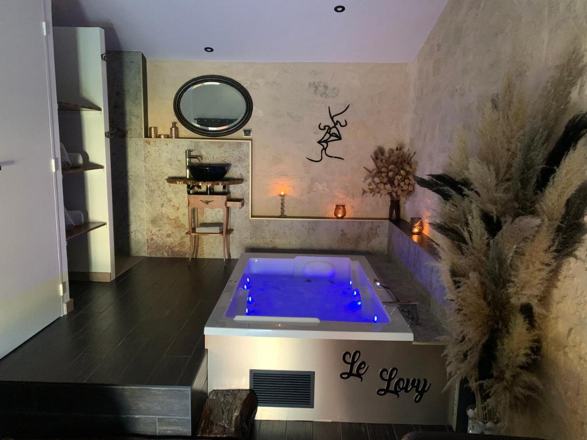 Le Lovy , Studio Independant Avec Jacuzzi Cubnezais Extérieur photo